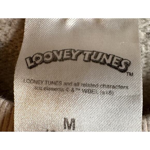 Vintage Looney Tunes Men’s Sweatshirt M Unique 90s Bugs Bunny Y2K All Over Print - Picture 7 of 13